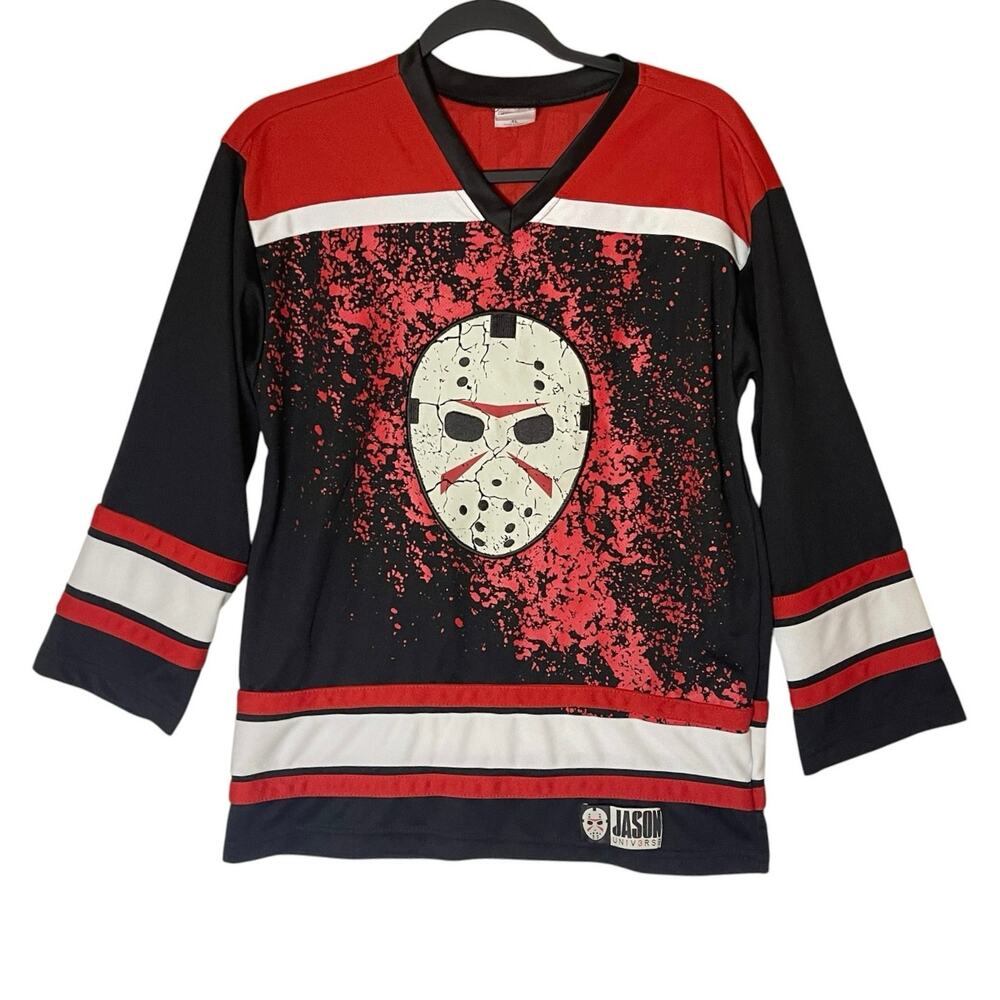 Jason Voorhees Hockey Jersey Friday the 13th Kids Size XL Spirit Halloween